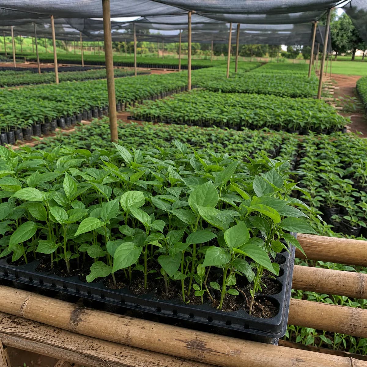 Plants et jeunes pousses (pépinière)