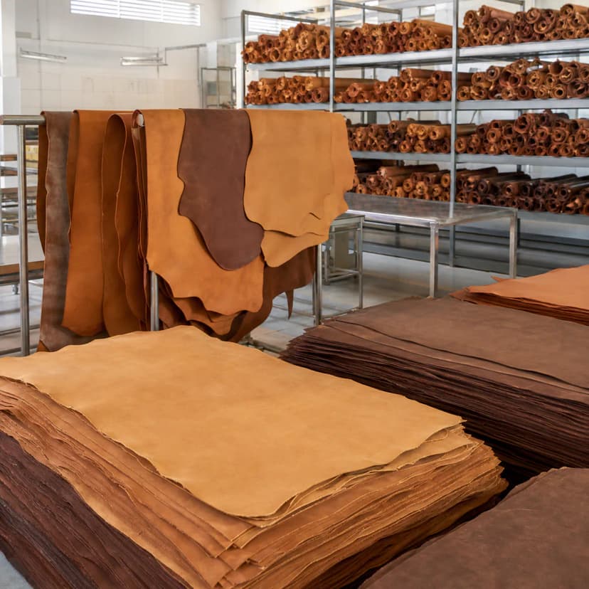 Tanned leather